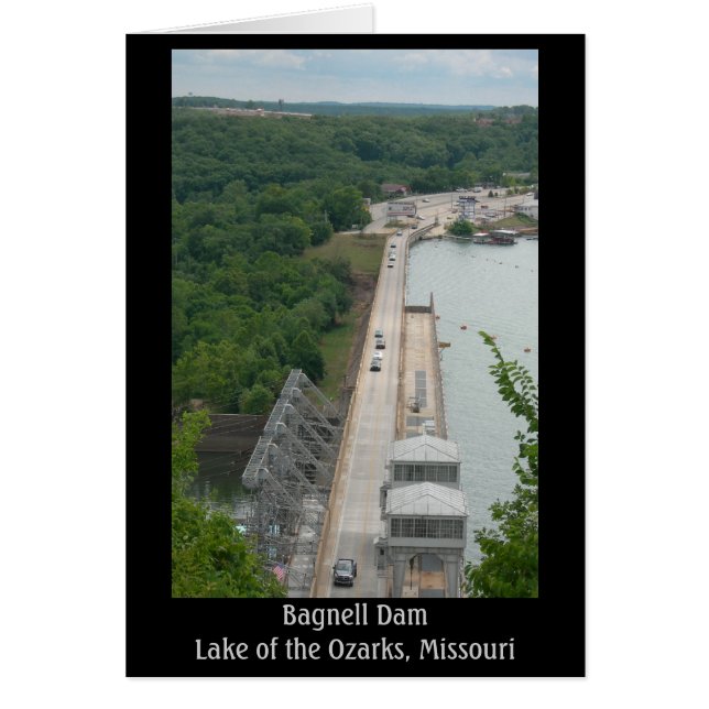 Cartão Bagnell Dam (Título) (Frente)