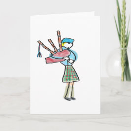 Cartão Bagpipe Playing