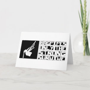 Cartão Bagpipe Survive