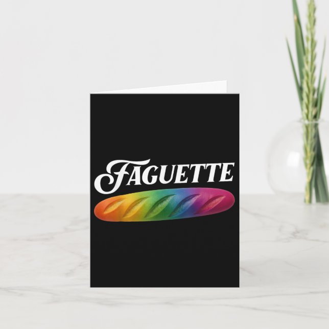Cartão Baguette Pride (Frente)
