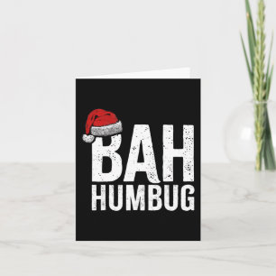 Cartão Bah Humbug. Feriados sarcásticos anti-Natal divert