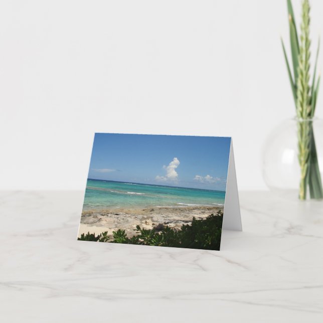 Cartão Bahamas Cay note card, blank (Frente)