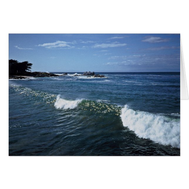 Cartão Baía de Monterey, Califórnia (Frente Horizontal)