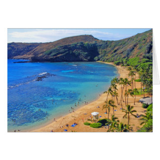 Cartão Baía profunda de Hanauma, Honolulu, Oahu