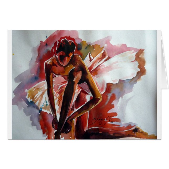 Cartão bailarina (Frente Horizontal)