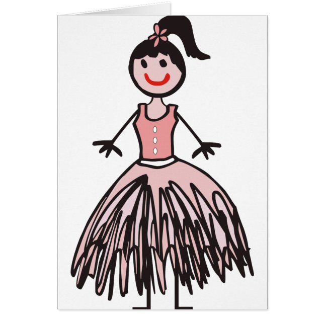 Cartão bailarina 1 (Frente)