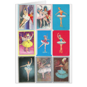 Cartão bailarina de prima