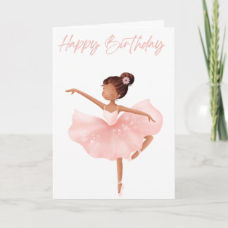 Cartão Bailarina Pequenina Fofa & Elegante Moças