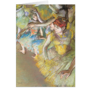 Cartão Bailarinas no Palco por Edgar Degas