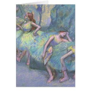 Cartão Bailarinas nos Bastidores por Edgar Degas