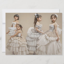 Cartão Bailarinas románticas