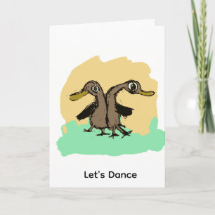 Cartão Bailarinos de Pato