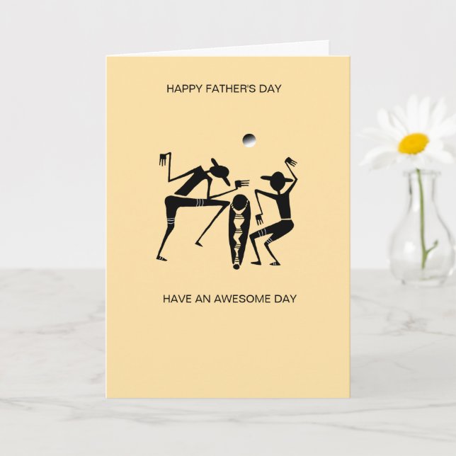 Cartão Bailarinos de Silhueta Incríveis Dia dos Pais  (Planta pequena)