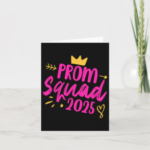 Cartão Baile de formatura Squad 2025 Queen School Graduat