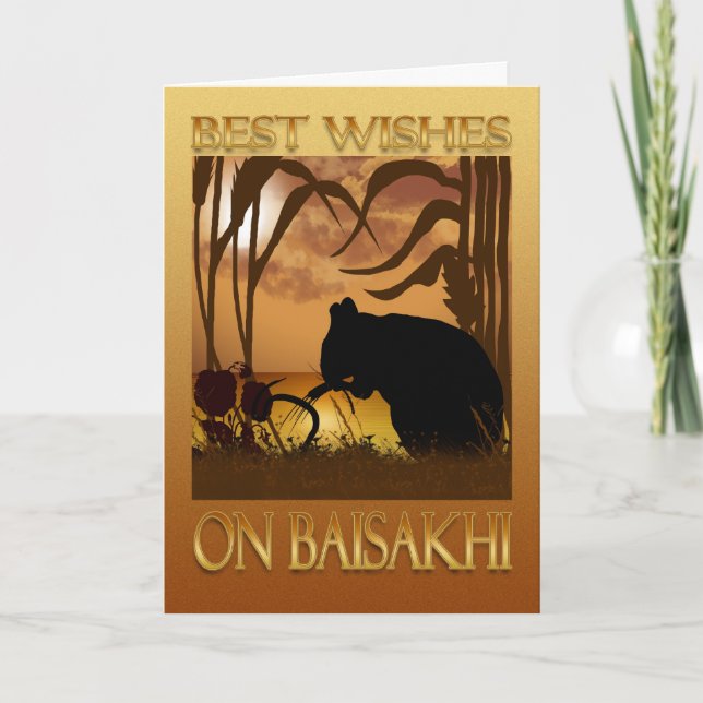 Cartão Baisakhi - Vaisakhi Greeting Card (Frente)