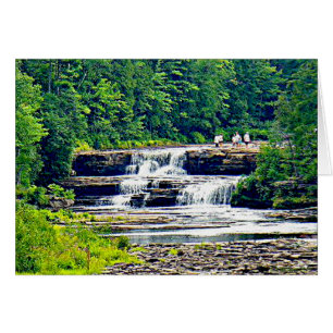 Cartão Baixa Tahquamenon Falls, Michigan Fica Bem-Ficada