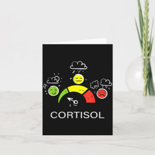 Cartão Baixos níveis de cortisol v meme 