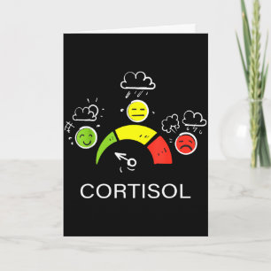 Cartão Baixos níveis de cortisol v meme Baixos níveis de