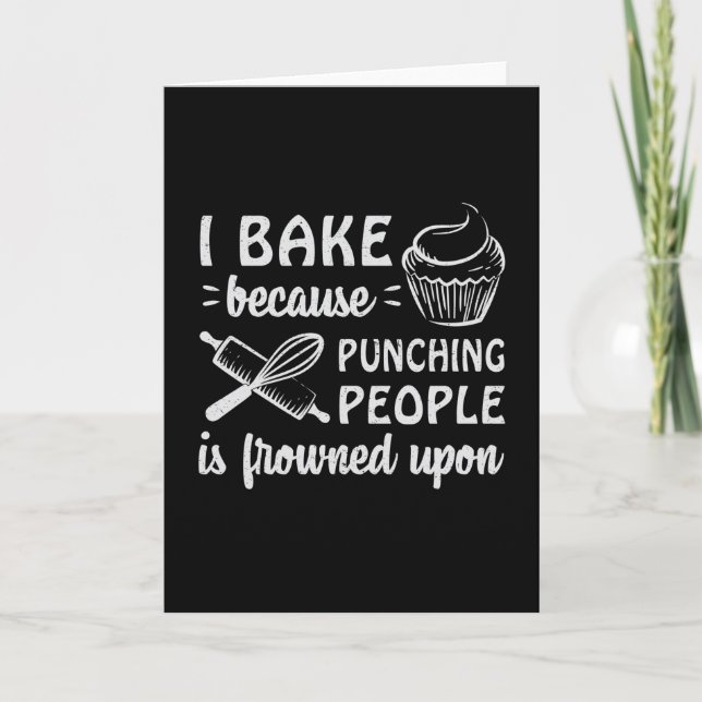 Cartão Baker Bakery Assar Bread Cake Baking Ideia (Frente)