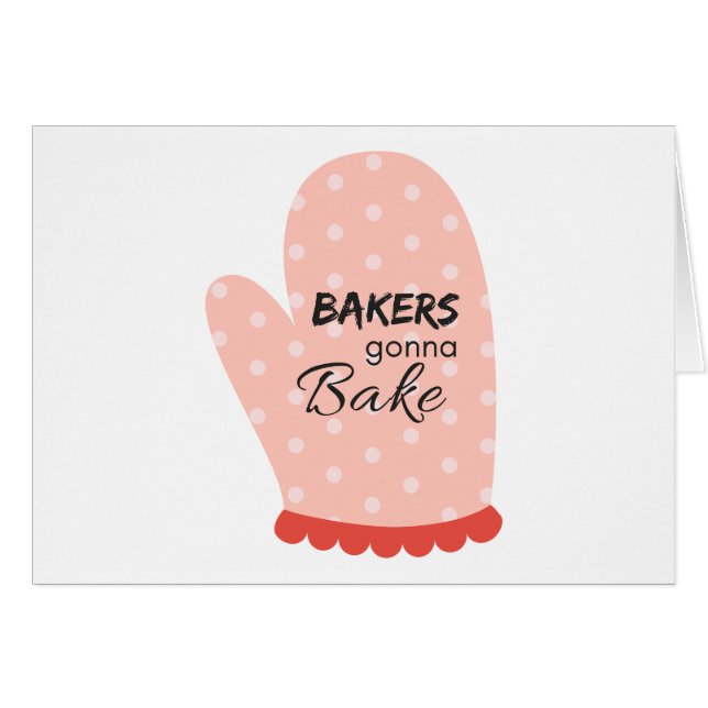 Cartão Bakers Gonna Assar (Frente Horizontal)