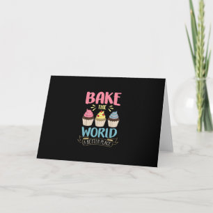 Cartão Baking Asse Melhor O Mundo Cupcake