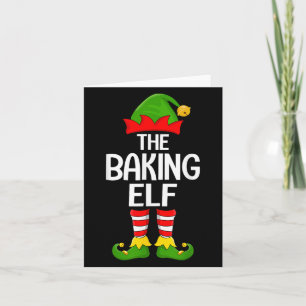 Cartão Baking Elf Xmas Matando Família Elf Squad Christma