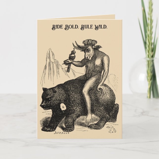 Cartão Balan O Duque Aprisionado Pelo Urso (Frente)