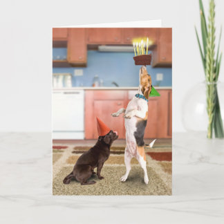 Cartão Balancing Cake