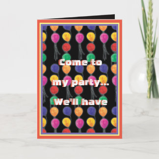 Cartão Balão Burst Good Times