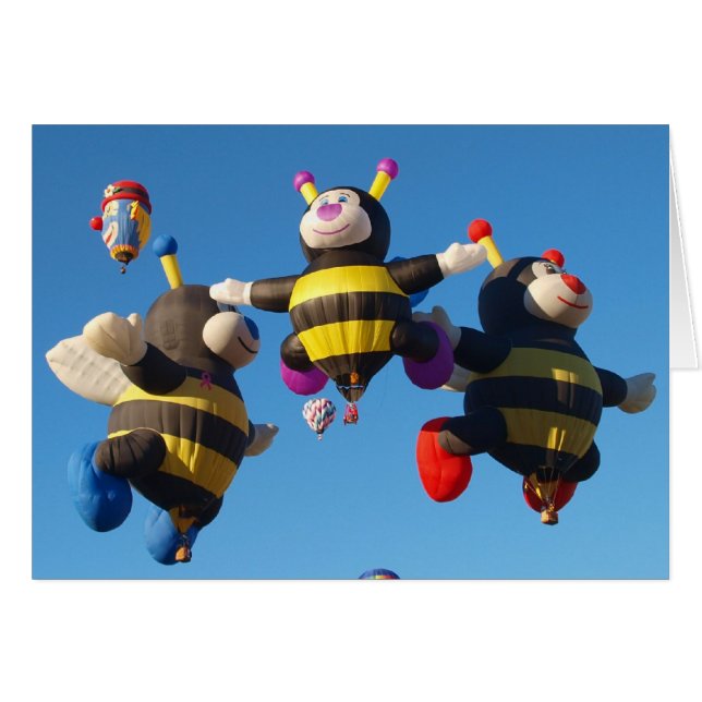 Cartão Balão de ar quente - Ballooning (Frente Horizontal)