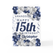 Balão Marinho de Aniversário do 15 Neto