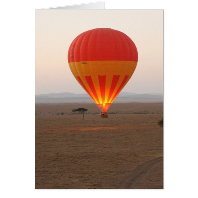 Cartão balão quente (Frente)