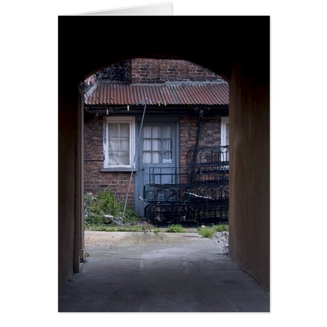 Cartão Balas atrás da porta do caranguejo (Frente)