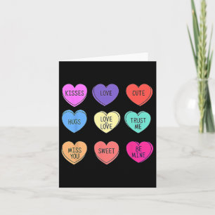 Cartão Balas de Coração de Conversa de Valentão Feliz Val