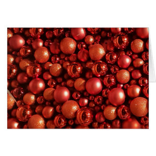 Cartão Balas Vermelhas de decoração de Natal