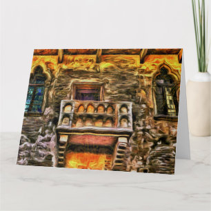 Cartão Balcony Verona Van Gogh, de Julieta