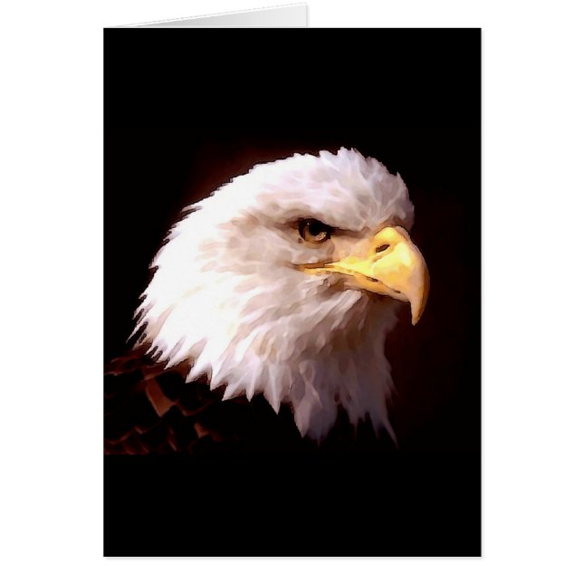 Cartão Bald Eagle American Eagle (Frente)