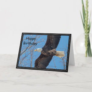 Cartão Bald Eagle em voo
