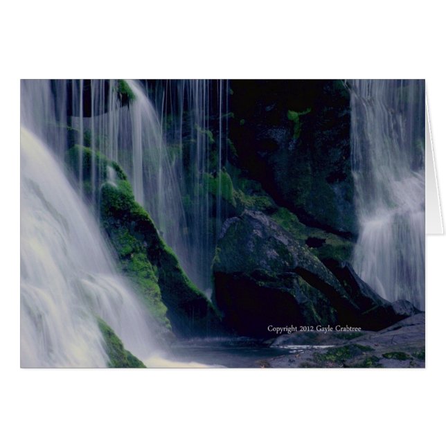 Cartão Bald River Falls, Tennessee (Frente horizontal)