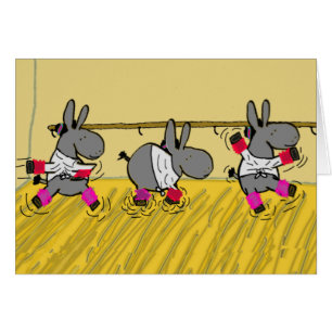 Cartão balé do asno