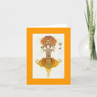 Cartão Balé Leon Bakst