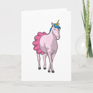 Cartão Balé Unicorn Ballerina