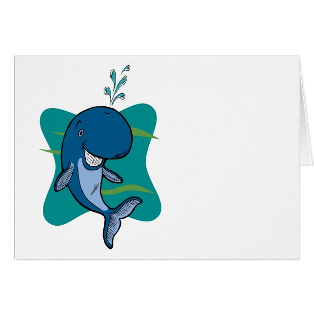 Cartão Baleia (Frente Horizontal)