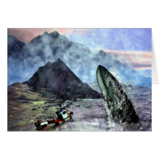 Cartão Baleia à frente