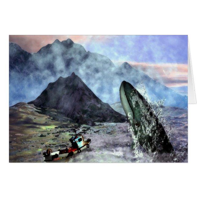 Cartão Baleia à frente (Frente Horizontal)