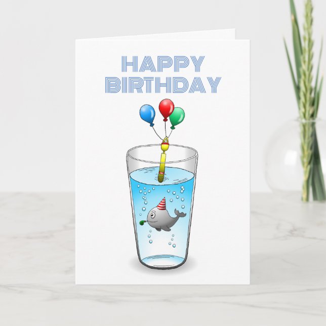 Cartão Baleia Bonita e Bonita (Frente)