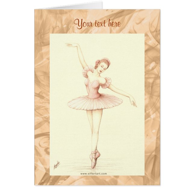 Cartão Ballerina (Frente)
