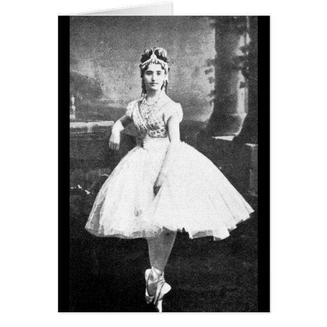 Cartão Ballerina, 1870. (Frente)