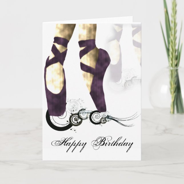 Cartão Ballerina Birthday Card (Frente)