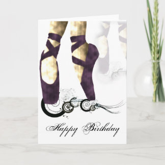 Cartão Ballerina Birthday Card